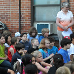 Jenna with some of her classmates. Karen, by the wall, is Jenna's master teacher.